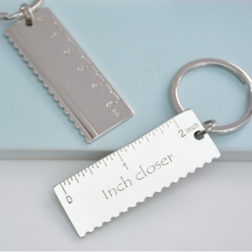 Personalised Ruler Keyring