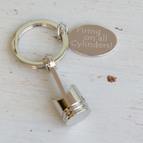 Personalised Piston Keyring