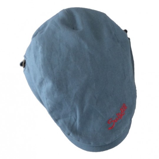 Suixtil Linen Race Cap Steel Blue