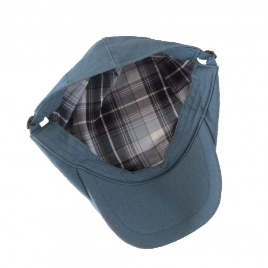 Suixtil Linen Race Cap Steel Blue