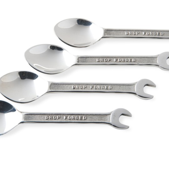 Spanner Cutlery - Set of 4 Coffee Spoons