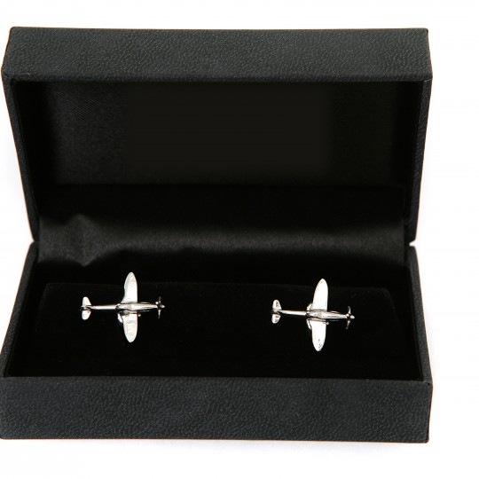 Solid Silver Spitfire Cufflinks