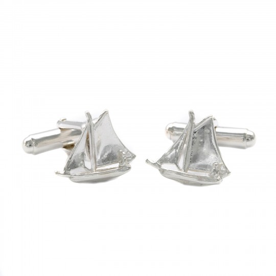 Sailing Boat Cufflinks - Solid Silver