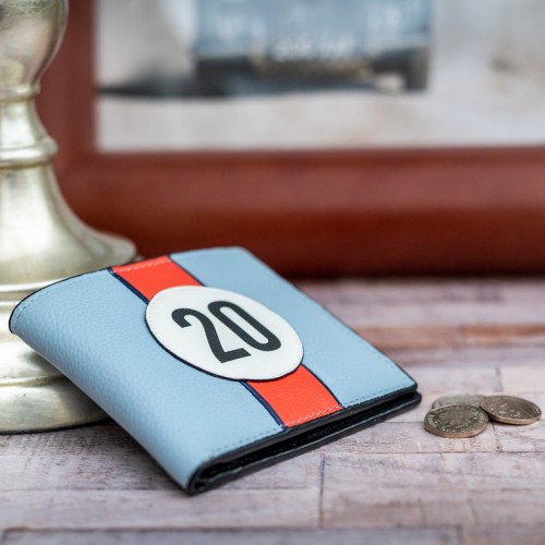 No 20 Blue Gulf Racing Stripe Wallet