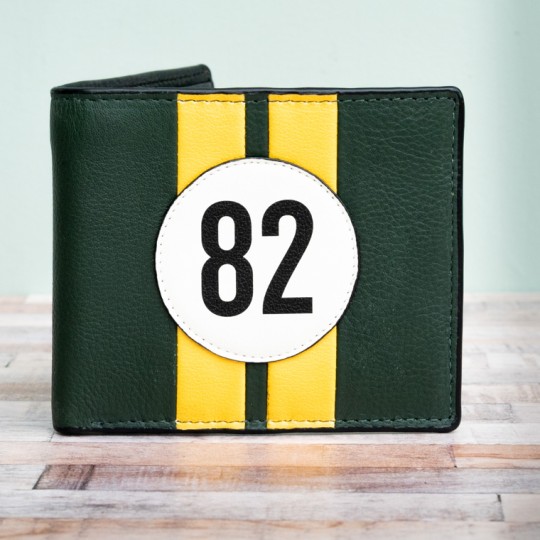 No 82 Green Lotus Racing Stripe Wallet