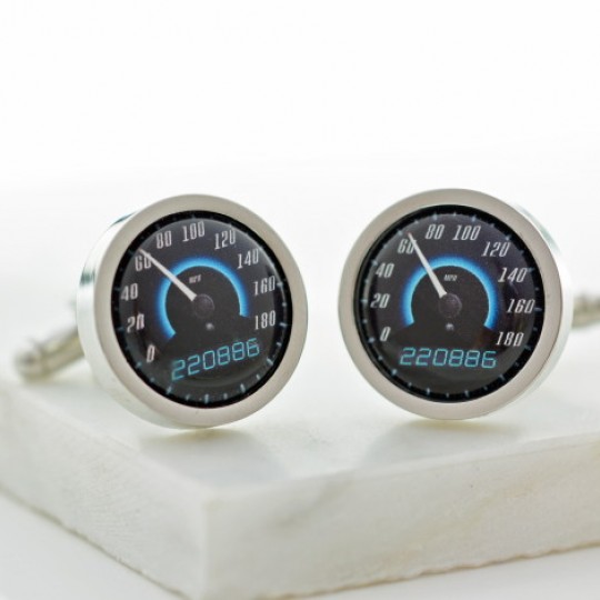 Personalised Sport Car Speedometer Cufflinks