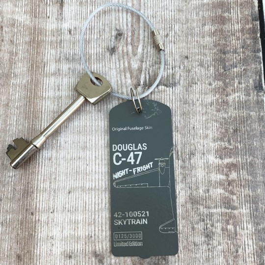 Reclaimed Douglas C-47 Keyring / Luggage Tag