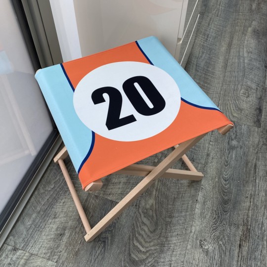 No20 Racing Number Folding Stool