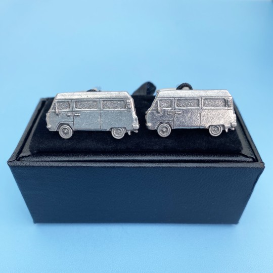 Pewter camper Van Cufflinks