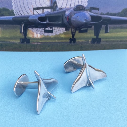 Avro Vulcan XH558 Reclaimed Aluminium Cufflinks