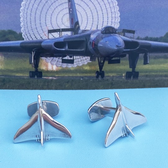 Avro Vulcan XH558 Reclaimed Aluminium Cufflinks