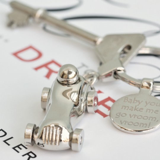 Personalised Racing Car Keyring