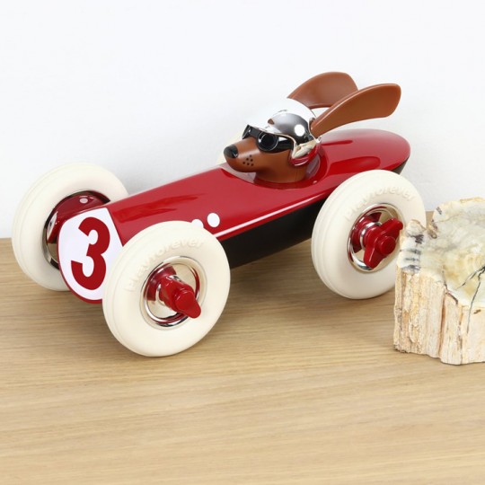 Rufus the Dog Racing Car Red