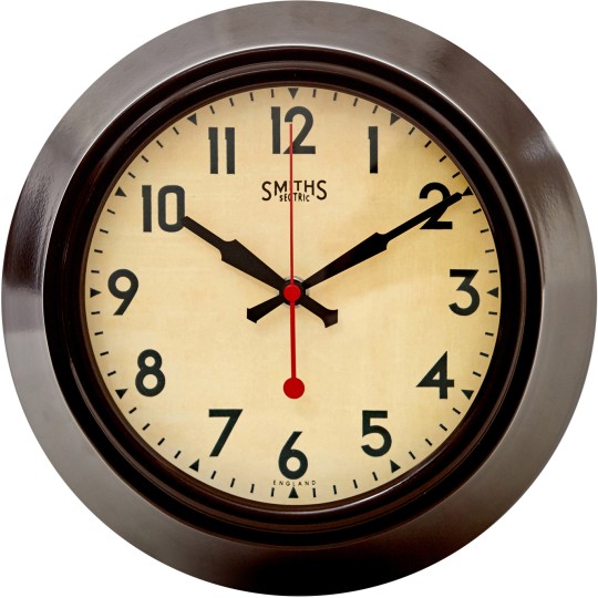 Smiths Replica Brown Wall Clock
