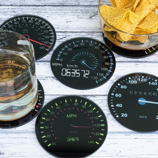 Speedometer Coasters