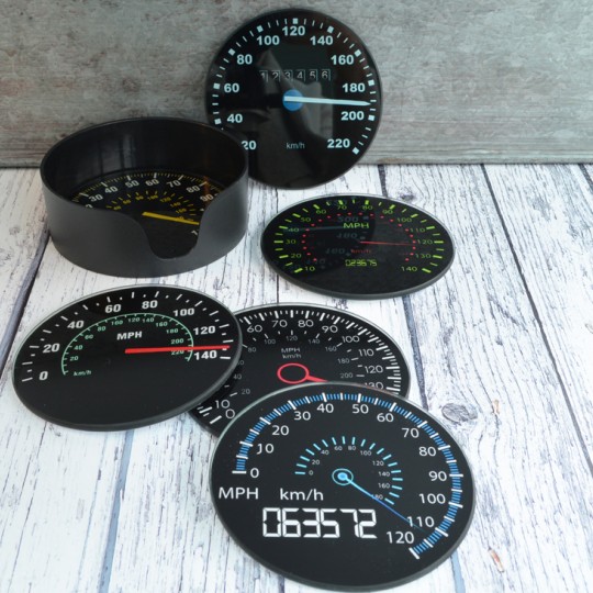 Speedometer Coasters