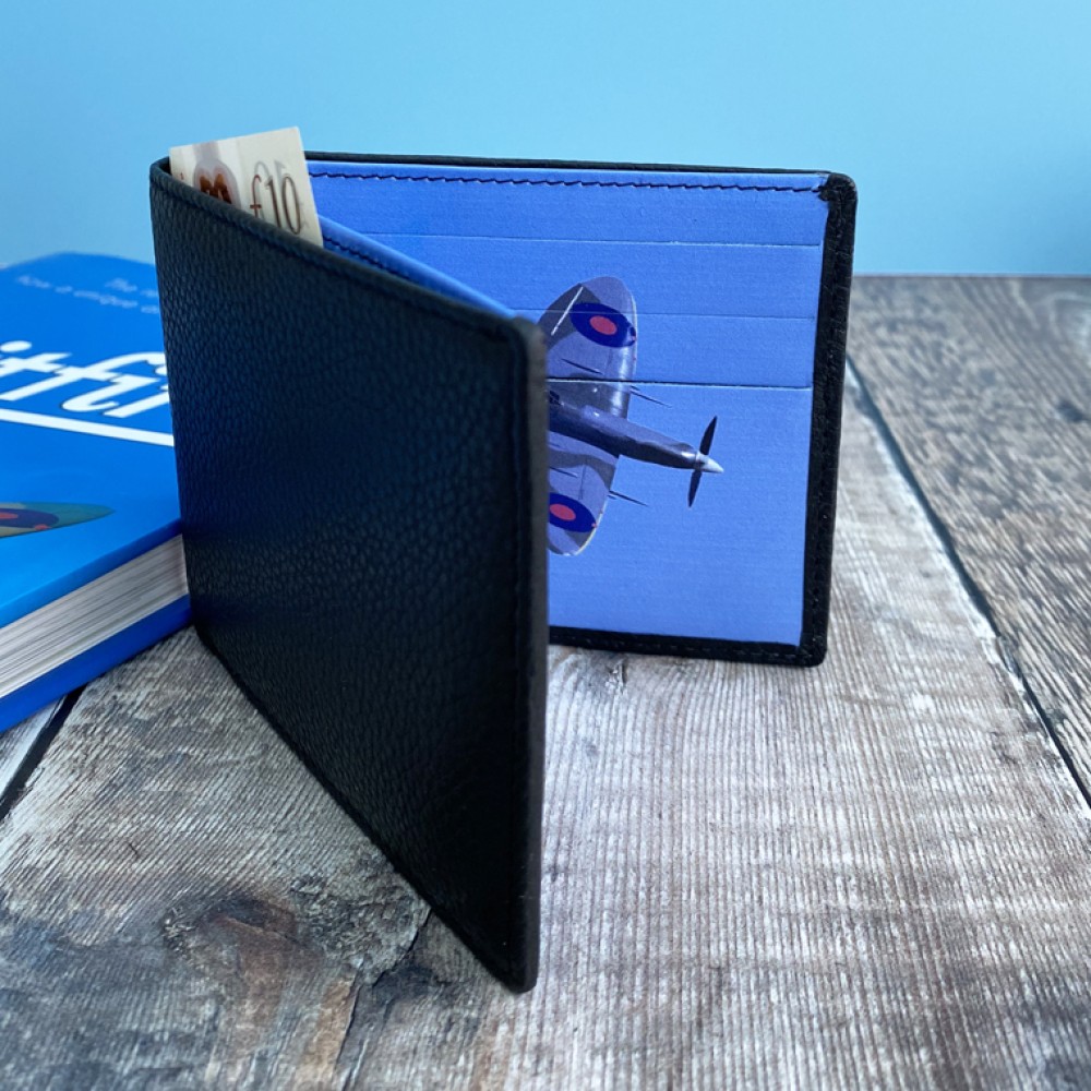 thumbnail image 2 of Men's US Dollar Bill Pattern Bifold Wallet - Dark Brown PU Leather With RFID Blocking & Card Slots 2 of 4