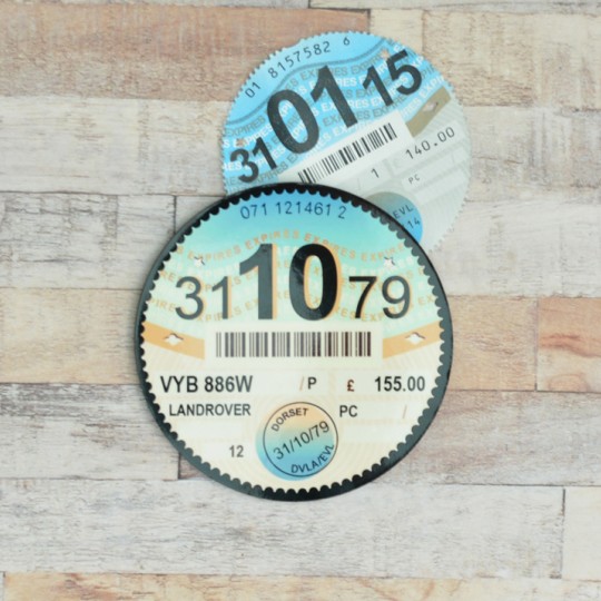 Personalised Tax Disc Coaster