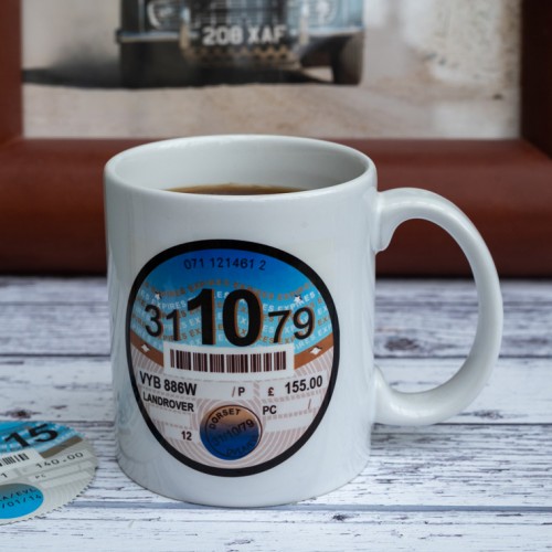 Personalised Tax Disc Mug