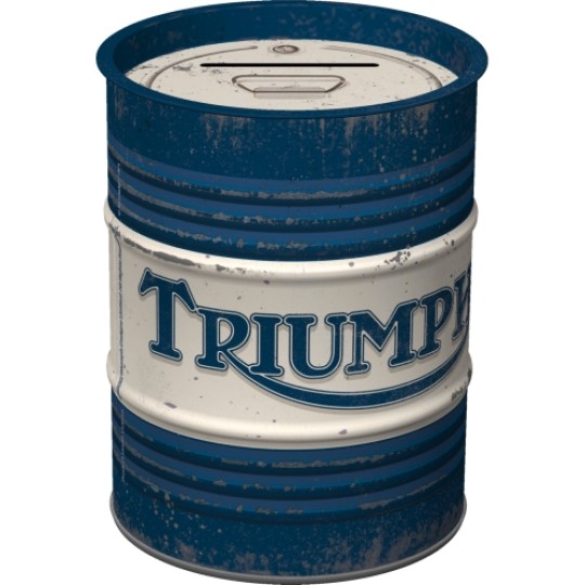 Triumph Oil Barrel Money Box