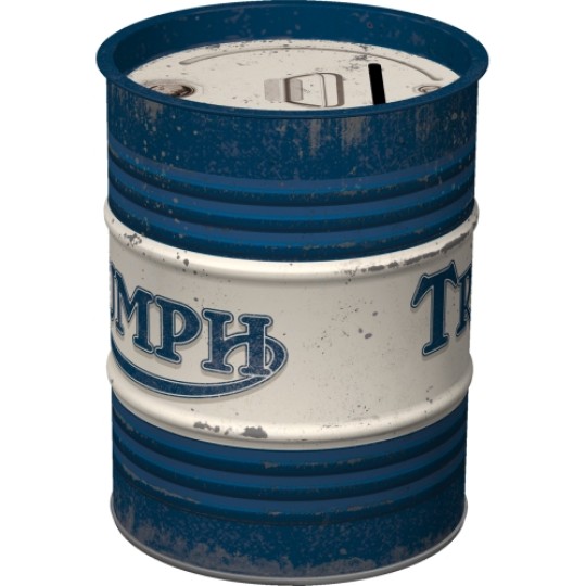 Triumph Oil Barrel Money Box