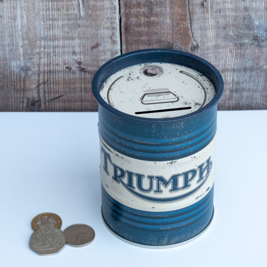 Triumph Oil Barrel Money Box