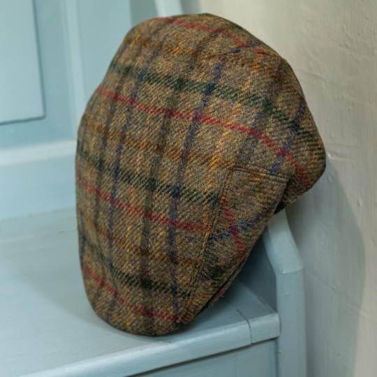 Tweed Flat Cap Multicheck Moss