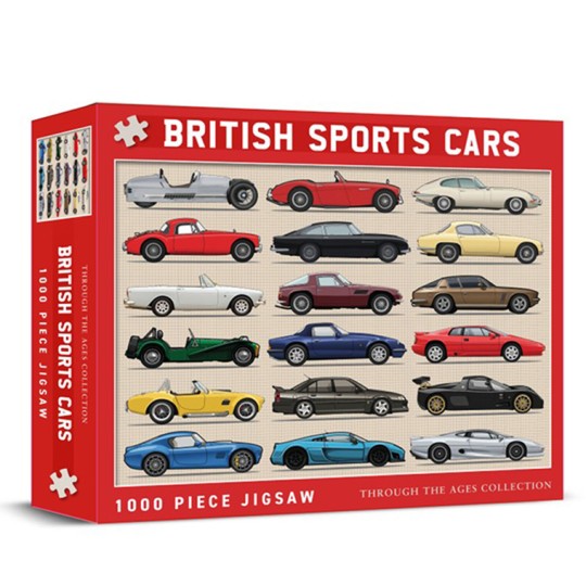 Classic British Sports Cars 1000 Piece Jigsaw
