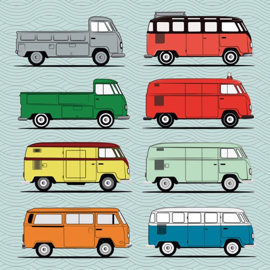 Camper Van Greetings Card