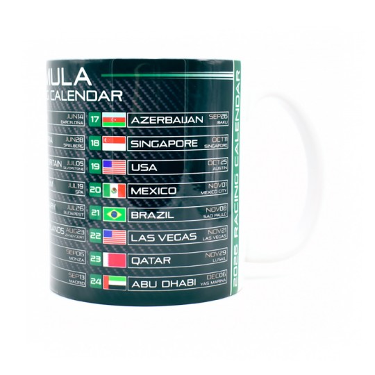 Formula 1 2026 Calendar Mug