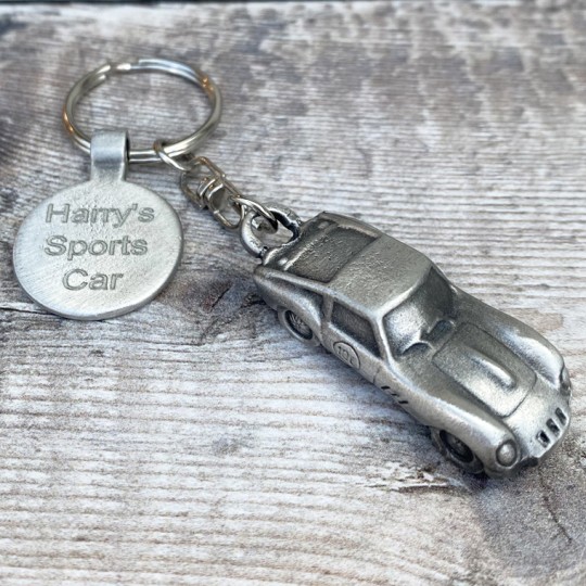 Personalised GTO Pewter Keyring