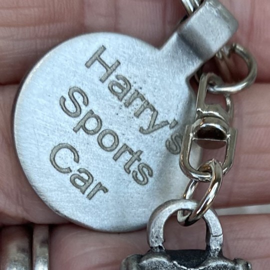Personalised GTO Pewter Keyring