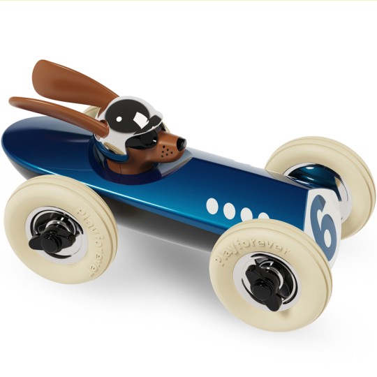 Rufus the Dog Racing Car Blue
