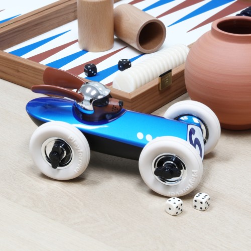 Rufus the Dog Racing Car Blue