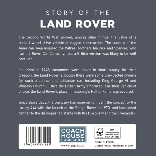 The Story of the Land Rover Gift Book
