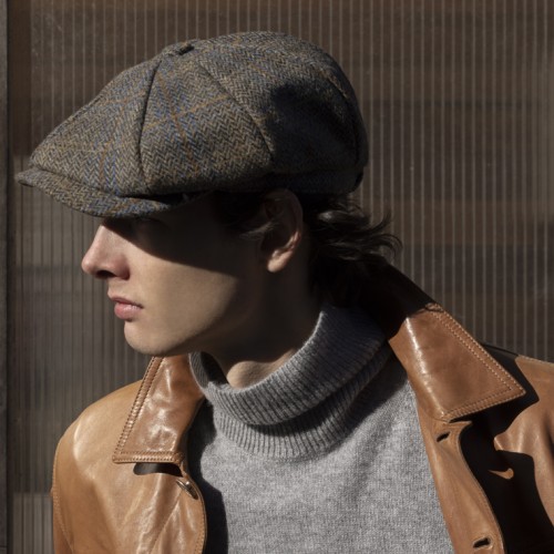 Baker Boy Cap - Herringbone Brown