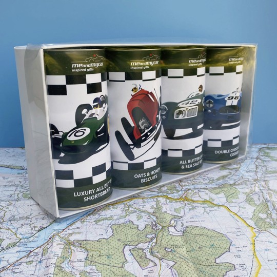 Classic Racing Car Biscuits Gift Set