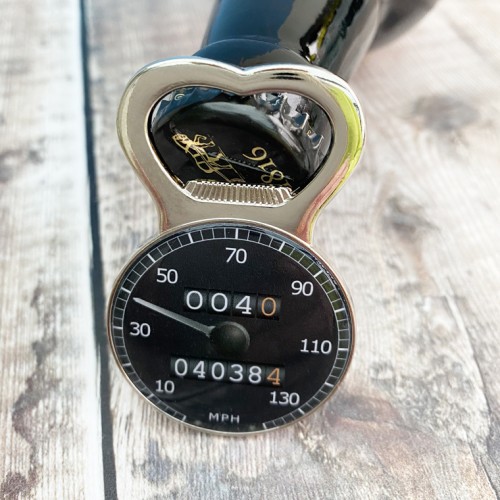 Personalised Black Speedometer Bottle Opener