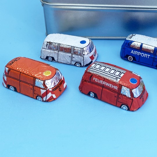 Gift Tin of Chocolate Camper Van Buses