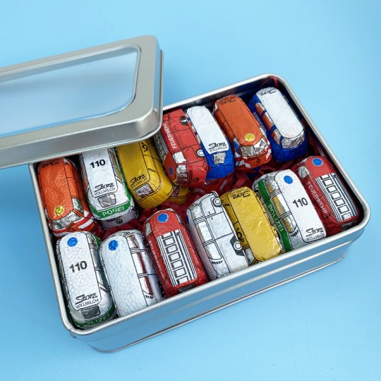 Gift Tin of Chocolate Camper Van Buses