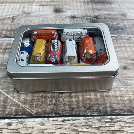 Gift Tin of Chocolate Camper Van Buses