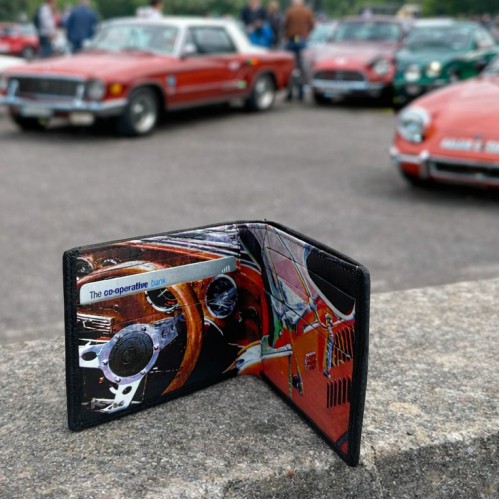 Classic Car Leather Bi-Fold Wallet