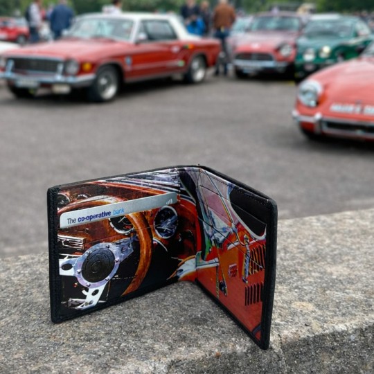 Classic Car Leather Bi-Fold Wallet