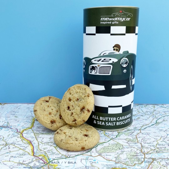 Classic Racing Car Caramel and Sea Salt Biscuits