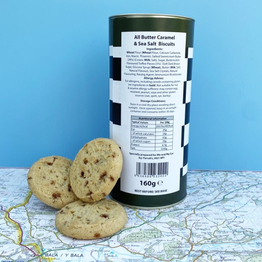 Classic Racing Car Caramel and Sea Salt Biscuits