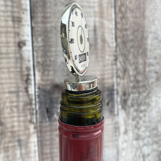 Personalised Cream Speedometer Bottle Stopper