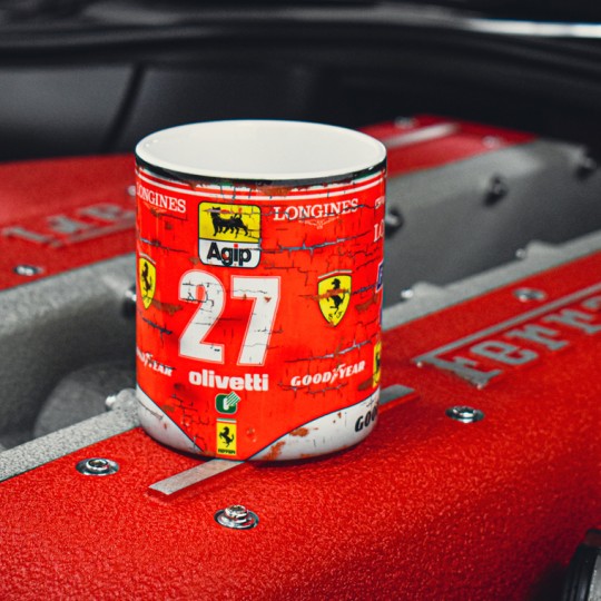 Gilles Villeneuve Ferrari No27 Racing Mug