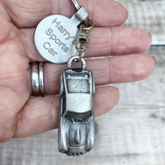Personalised GTO Pewter Keyring
