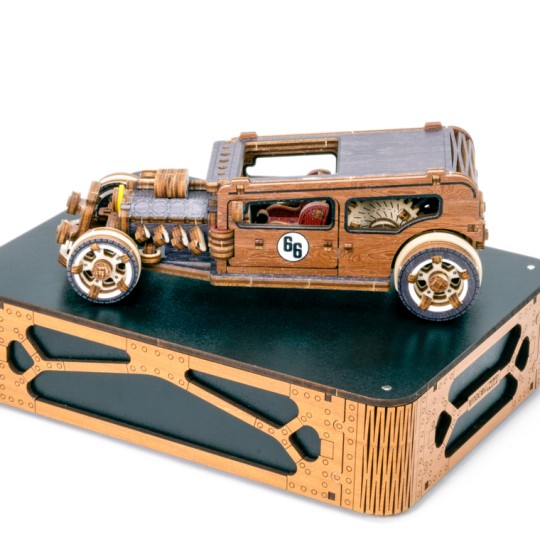 Limited Edition Hot Rod Wooden Model