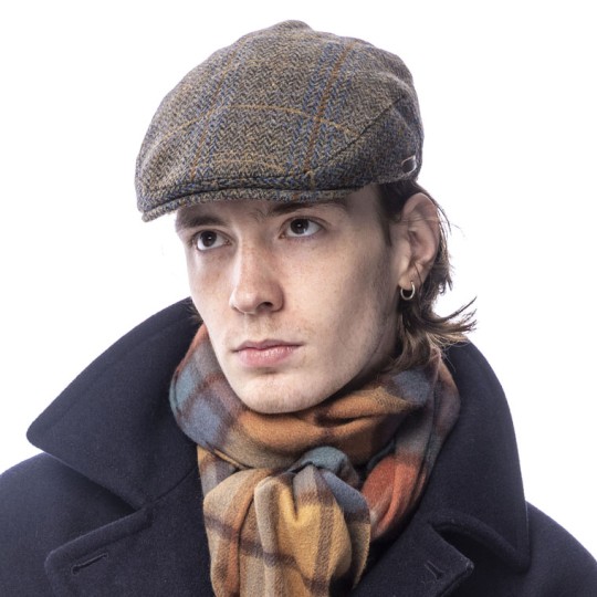 Tweed Flat Cap - Herringbone Brown Tweed Flat Cap - Herringbone Brown